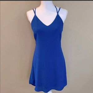 Xhilaration Royal Blue Spaghetti Strap Shift Dress